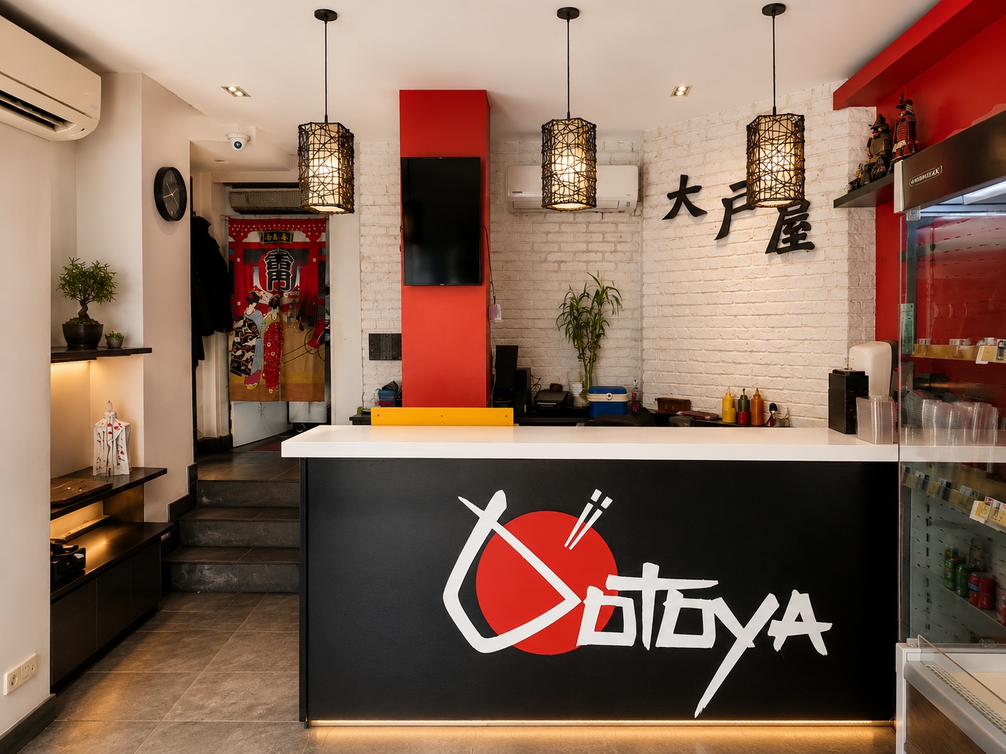 Barra y zona de atención de Ootoya Sabadell